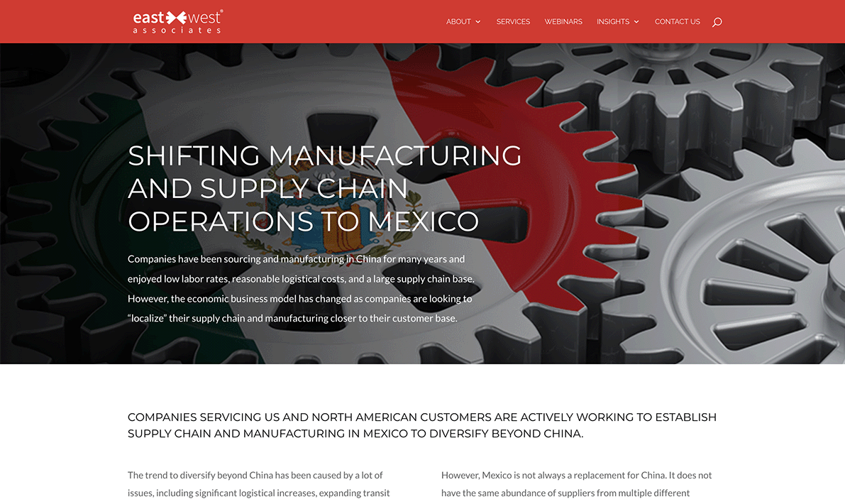 East West Article Manufacturing East West Article Manufacturing
