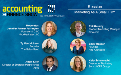 Marketing As A Small Firm | Accounting & Finance Show Americas 2021